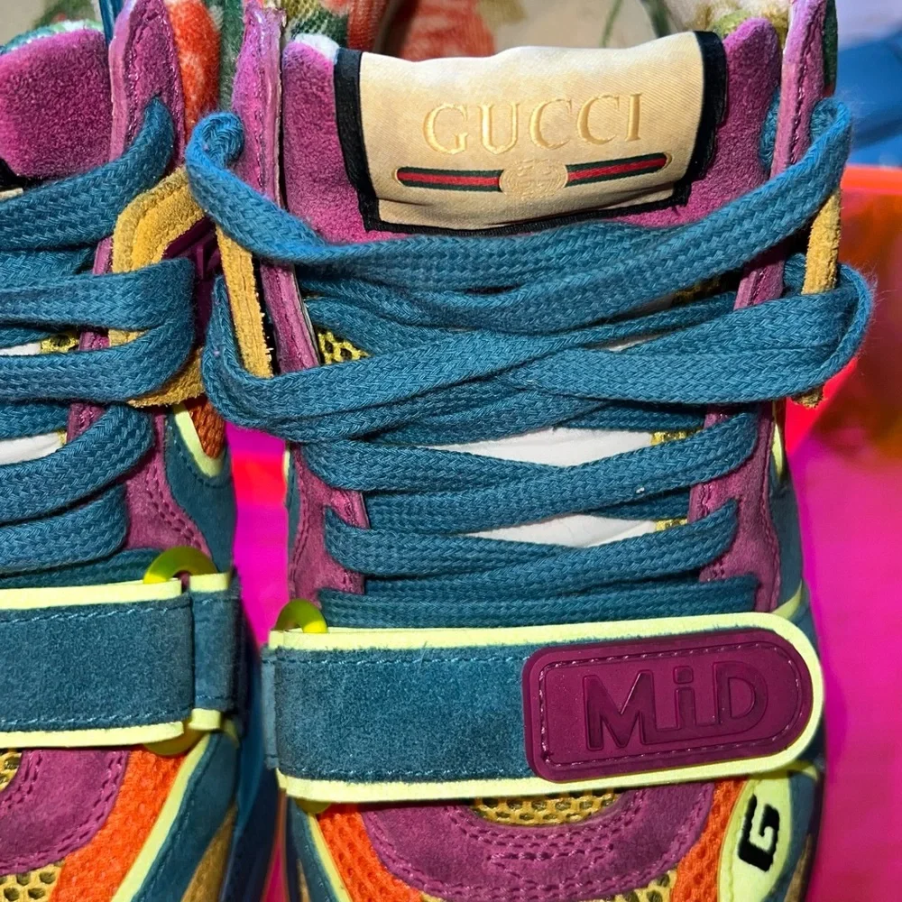 GUCCI ultrapace mid multi color sneakers - Picture 5 of 14